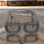ESCULTURA DECORATIVA OCULOS EM FERRO PRETO 16,5CM - Imagem 2