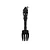 PECA DECORATIVA GARFO PARA PAREDE EM FERRO PRETO 29,1CM - Imagem 1
