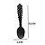 PECA DECORATIVA COLHER PARA PAREDE EM FERRO PRETO 28,5CM - Imagem 2