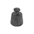 PECA DECORATIVA ABAFADOR EM FERRO PRETO 11,7CM - Imagem 1