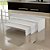 CJ DE BANDEJAS EM MARMORE BRANCO DECORATIVAS - 3PCS - Imagem 2