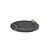 BANDEJA EM MARMORE E METAL PRETO E DOURADO 30CM - Imagem 1