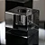 CASTICAL DECORATIVO EM CRISTAL TRANSPARENTE E PRETO 18CM - Imagem 3