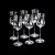 JG DE 6 TAÇAS P/ GRAPPA E LICOR BOHEMIA/GASTRO CRISTAL 85ml - Imagem 4