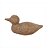 ESCULTURA PATO DECORATIVO EM RESINA MARROM - 10,5x20cm - Imagem 1