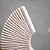 ESCULTURA ABSTRATA DECOR EM MARMORE BEGE E DOURADO 30,5cm - Imagem 2