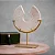 ESCULTURA ABSTRATA DECOR EM MARMORE BEGE E DOURADO 30,5cm - Imagem 4