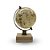 GLOBO TERRESTRE DECORATIVO METAL E MADEIRA MARROM/BEGE 19cm - Imagem 1