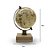 GLOBO TERRESTRE DECORATIVO METAL E MADEIRA MARROM/BEGE 19cm - Imagem 3