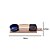 PETISQUEIRA DE BAMBOO E CERAMICA C/3 BOWLS AZUL BEGE E VERDE - Imagem 3