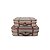 CJ MALETAS DE MADEIRA DECOR COM FIVELA E TECIDO CINZA 2PCS - Imagem 1