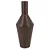 VASO GARRAFA DECORATIVO EM METAL - MARROM - 51CM - Imagem 1
