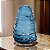 VASO DECORATIVO EM VIDRO AZUL 30X19,5X19,5CM FLORARTE - Imagem 2