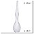 VASO DECOR VIDRO TRANSPARENTE FOSCO 45CMX11CM FLORARTE - Imagem 3
