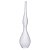 VASO DECOR VIDRO TRANSPARENTE FOSCO 45CMX11CM FLORARTE - Imagem 1