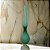 VASO DECOR VIDRO VERDE FOSCO 45CMX11CM FLORARTE - Imagem 2