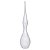 VASO DECOR VIDRO TRANSPARENTE FOSCO 64CMX14CM FLORARTE - Imagem 1
