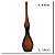 VASO DECOR VIDRO MARROM FOSCO 64CMX14CM FLORARTE - Imagem 3