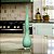 VASO DECOR VIDRO VERDE FOSCO 64CMX14CM FLORARTE - Imagem 2