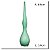VASO DECOR VIDRO VERDE FOSCO 64CMX14CM FLORARTE - Imagem 3