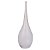 VASO DECOR VIDRO TRANSPARENTE FOSCO 39CMX13CM FLORARTE - Imagem 1