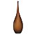VASO DECOR VIDRO MARROM FOSCO 39CMX13CM FLORARTE - Imagem 1