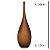 VASO DECOR VIDRO MARROM FOSCO 39CMX13CM FLORARTE - Imagem 3