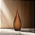 VASO DECOR VIDRO MARROM FOSCO 39CMX13CM FLORARTE - Imagem 2