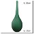 VASO DECOR VIDRO VERDE FOSCO 39CMX13CM FLORARTE - Imagem 3
