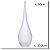 VASO DECOR VIDRO TRANSPARENTE FOSCO 50CMX15,5CM FLORARTE - Imagem 3