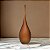 VASO DECOR VIDRO MARROM FOSCO 50CMX15,5CM FLORARTE - Imagem 2