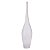 VASO DECOR VIDRO TRANSPARENTE FOSCO 48CMX11CM FLORARTE - Imagem 1