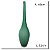 VASO DECOR VIDRO VERDE FOSCO 48CMX11CM FLORARTE - Imagem 3