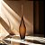 VASO DECOR VIDRO MARROM FOSCO 60CMX12CM FLORARTE - Imagem 2