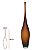VASO DECOR VIDRO MARROM FOSCO 60CMX12CM FLORARTE - Imagem 3