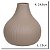 VASO DECOR CERAMICA MARROM 24,5CMX21CM FLORARTE - Imagem 3