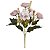 BUQUE DE ROSAS PERMANENTE C/HORTENSIA X5 SALMON OUTONO 28CM - Imagem 1