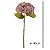 HORTENSIA TOQUE REAL PERMANENTE ROSA 2 TONS 46CM FLORARTE - Imagem 3