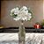BUQUE HORTENSIA PERMANENTE RAMALH C/FITA CREME OUTONO 26CM - Imagem 2