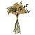 BUQUE HORTENSIA PERMANENTE C/ FITA  AMARELO OUTONO 26CM - Imagem 1