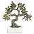 ESCULTURA  DE ARVORE POLIRESINA DOURADO 24X8X26CM FLORARTE - Imagem 1