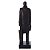 ESCULTURA DECORATIVA EM POLIRESINA HOMEM MARROM 43,3CM - Imagem 1