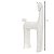 ESCULTURA DECOR POLIRESINA CAVALO CINZA 29X18X6,5CM FLORARTE - Imagem 4