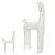 ESCULTURA DECOR POLIRESINA CAVALO CINZA 29X18X6,5CM FLORARTE - Imagem 3