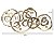 ESCULTURA DECOR CIRCULOS EM METAL DOUR 1,35MX67,9CM FLORARTE - Imagem 2