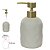 PORTA SABONETE EM CIMENTO 190ml 15,5X7,8X7,8CM OFF WHITE - Imagem 3