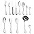 FAQUEIRO 101PC ACO INOX SEM ESTOJO ZURICH WOLFF - Imagem 1