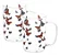 CJ 2 CANECAS VIDRO RESISTENTE A CALOR BUTTERFLY 280ML WOLFF - Imagem 1