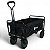 CARRINHO DOBRAVEL WAGON DE AÇO SUPORTA 80KG NAUTIKA PRETO - Imagem 5