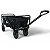 CARRINHO DOBRAVEL WAGON DE AÇO SUPORTA 80KG NAUTIKA PRETO - Imagem 6